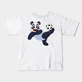 Panda Soccer player Soccer Sports Kids T-Shirt